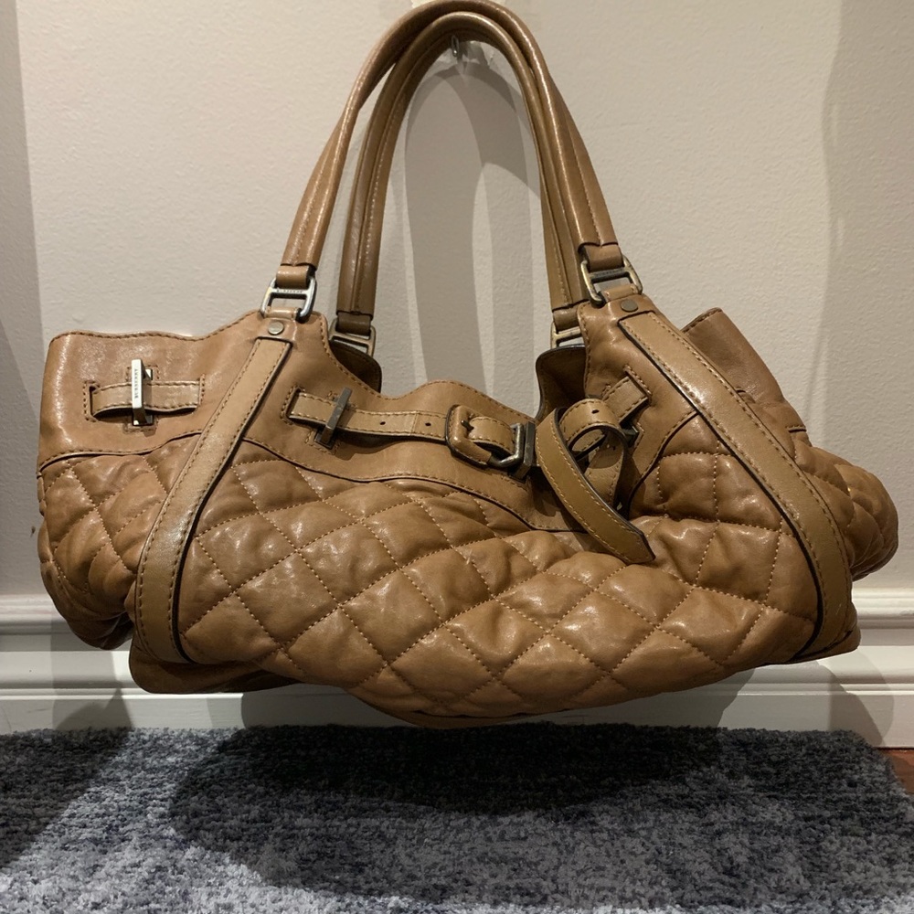 Brown Quilted Burberry Bag